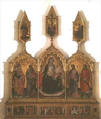 Madonna und Kind mit Heiligen von Mariotto di Nardo